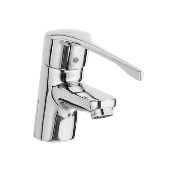 Baterie pentru lavoar  conector cu lant si maner pentru persoane cu dizabilitati  Roca